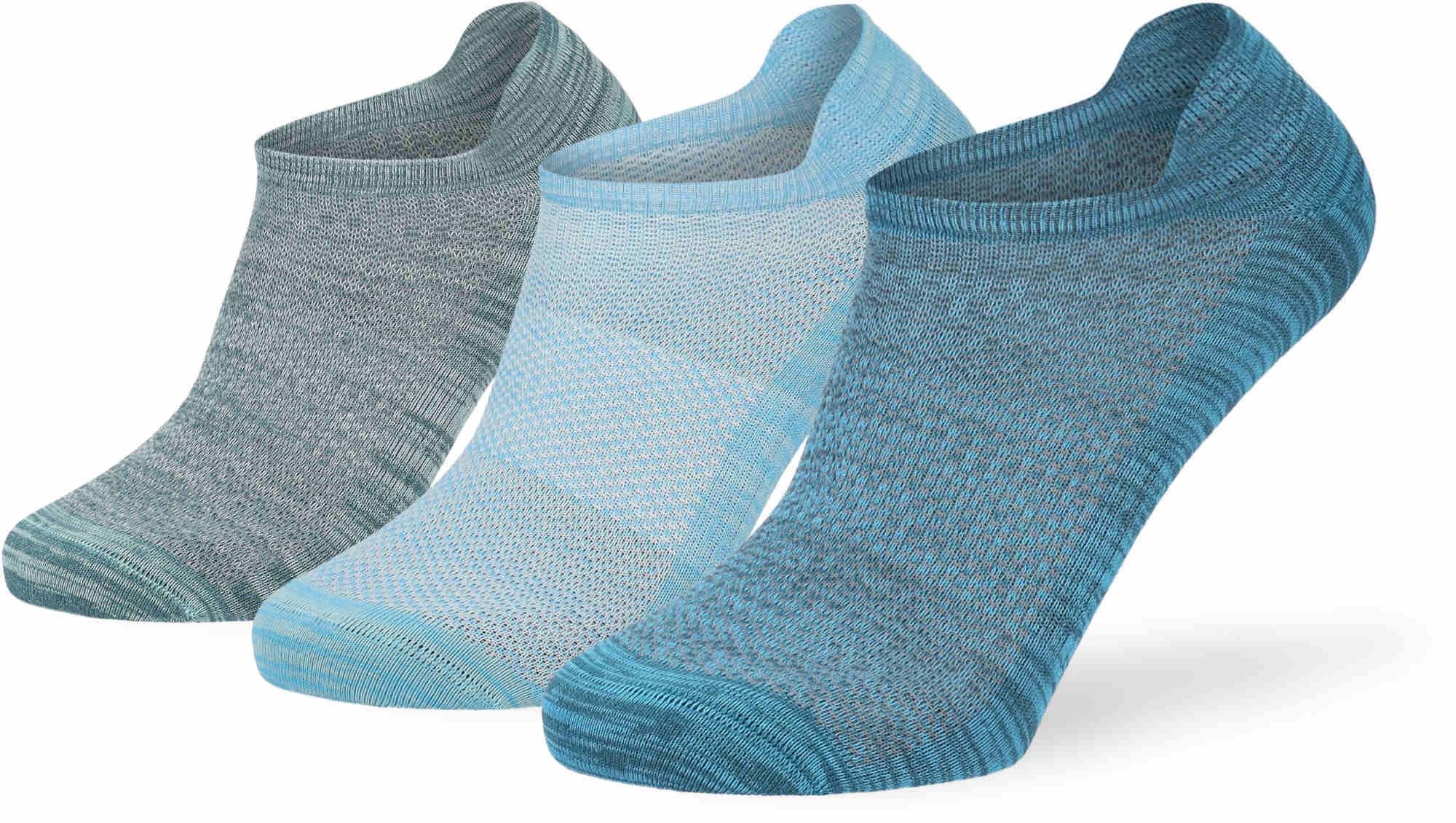 Lenz Performance Sneaker Tech Chaussettes, vert-bleu, taille 43 - 46 pour Hommes
