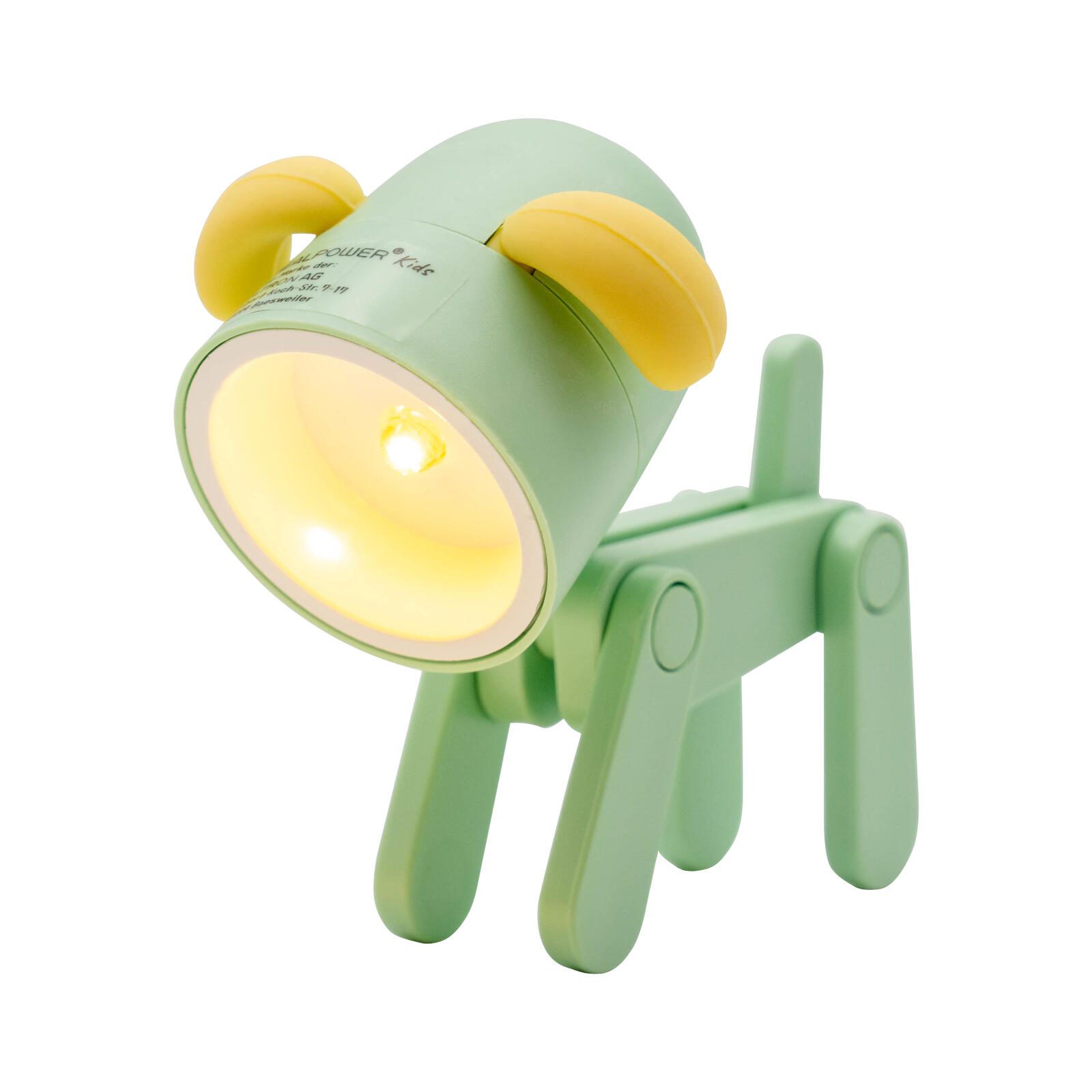 RealPower LED-Tier Taschenlampe Grüner Hund