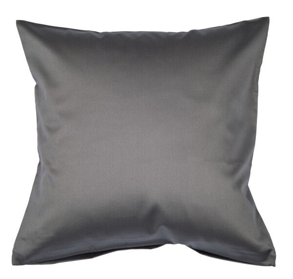 Janine Janine Mako-Satin Bettwäsche Colors 31001 graphit Größe:  80x80 cm