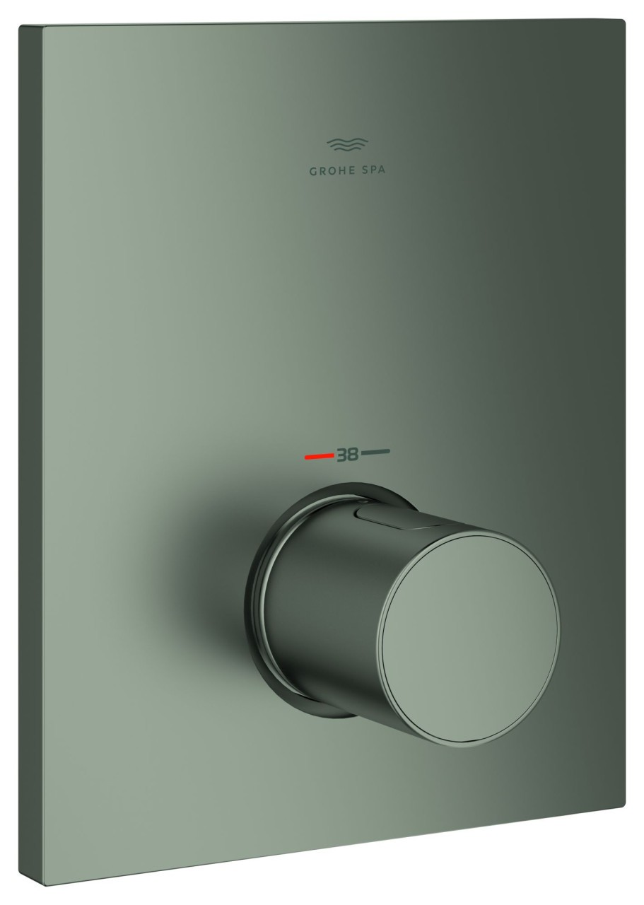 GROHE Thermostat-Zentralbatterie Grohtherm F 100753 satin steel, 100753MS00 100753MS00