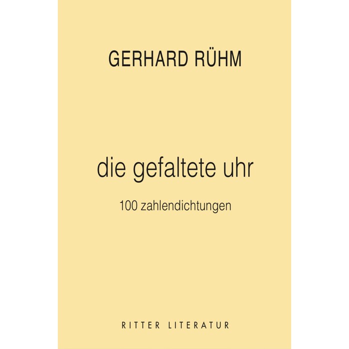Gerhard Rühm: die gefaltete uhr - Taschenbuch