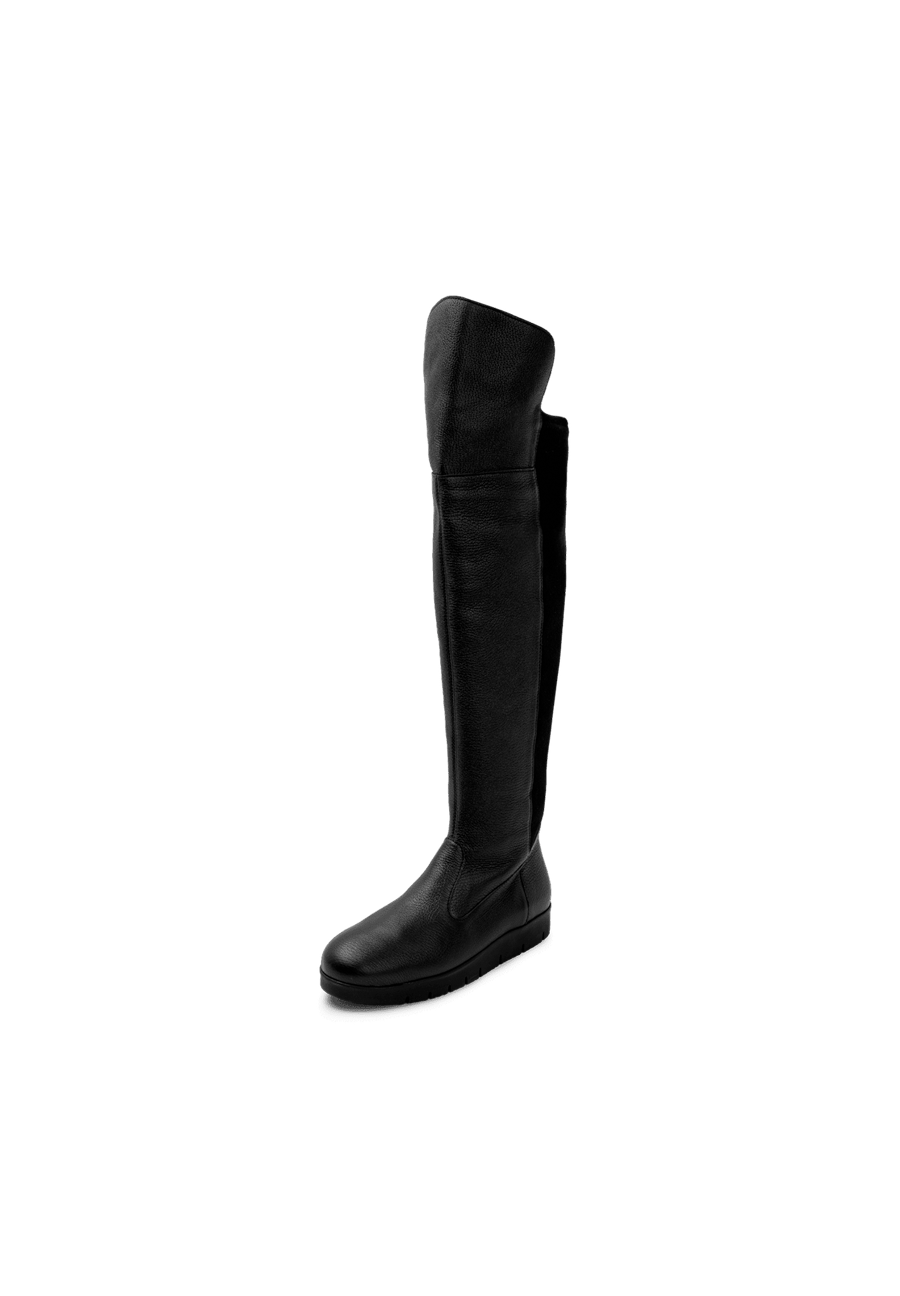 Trendy Overknee Stiefel Hirschleder