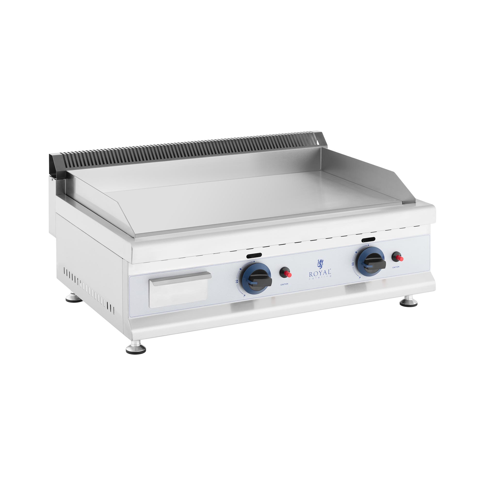 Royal Catering Doppel-Gasgrill - 74,5 x 40 cm - glatt - 2 x 3.100 W - Erdgas - 20 mbar