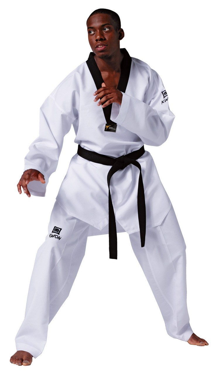 KWON TKD Anzug Revolution - schwarzes Revers (WT)