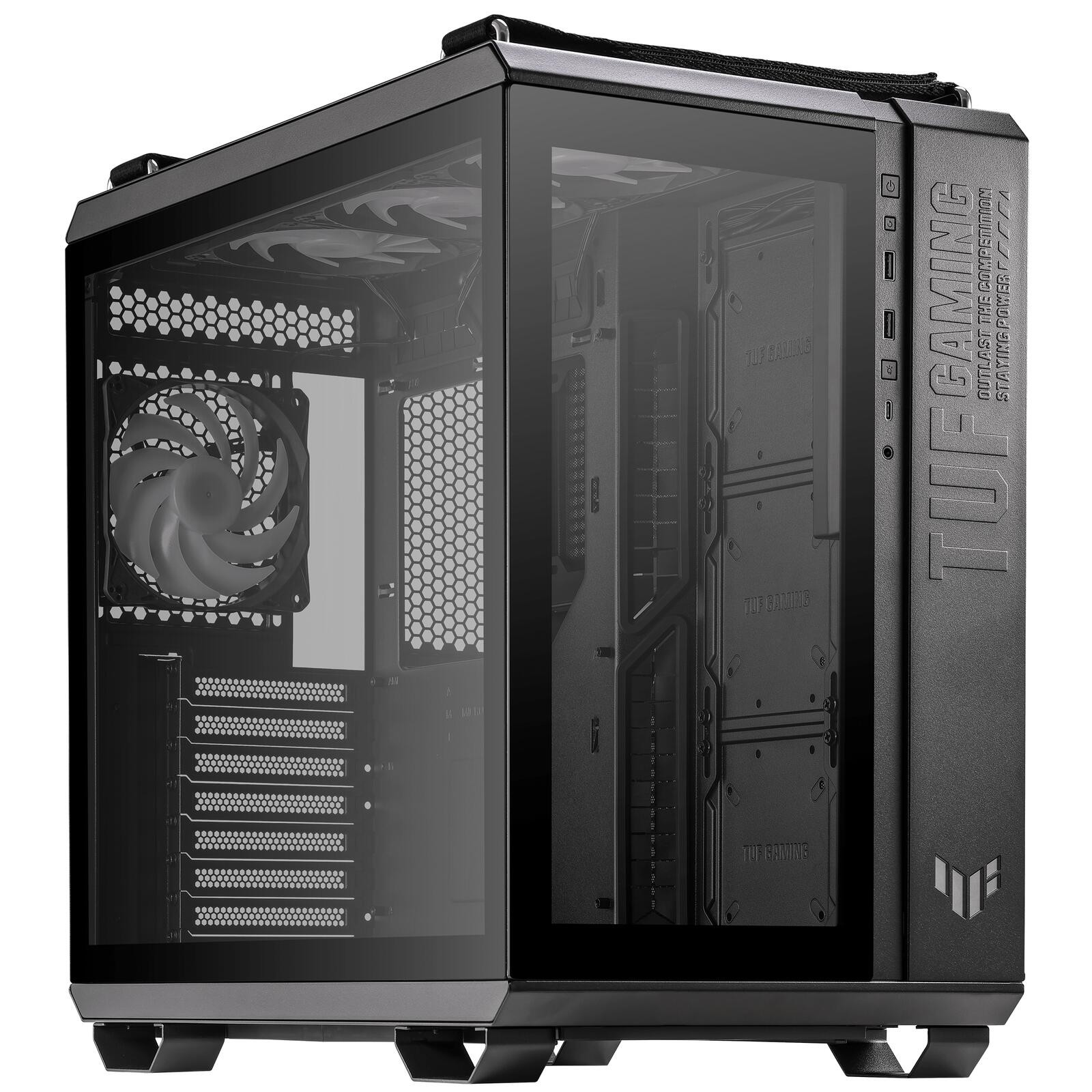 ASUS TUF Gaming GT502 PLUS TG modulares PC Gehäuse, schwarz