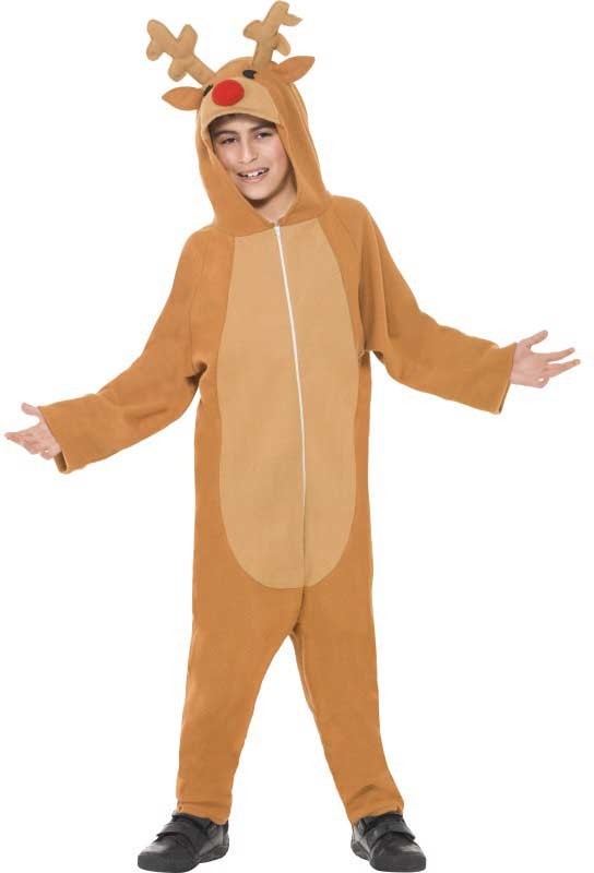 Kleiner Rentier Kinder Overall | S - Braun  | Wir machen Party.de |