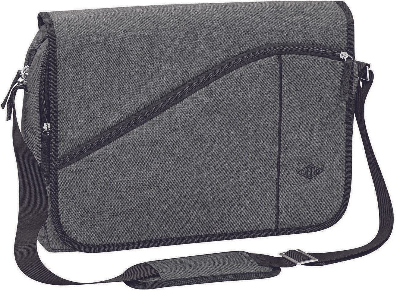 WEDO Laptoptasche Messenger Bag COLLEGE grau bis 39,6 cm (15,6 Zoll)