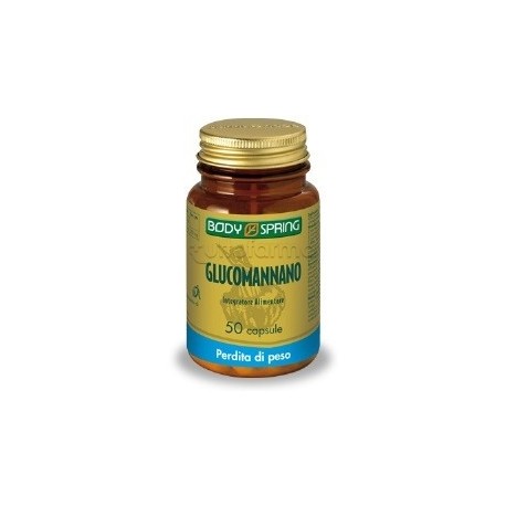 Body Spring Glucomannano Integratore Alimentare Perdita di Peso 50 Compresse