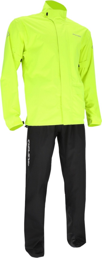 Acerbis Line Thunder 2-PC Motorcykel regnsæt, sort-gul, størrelse L til mand