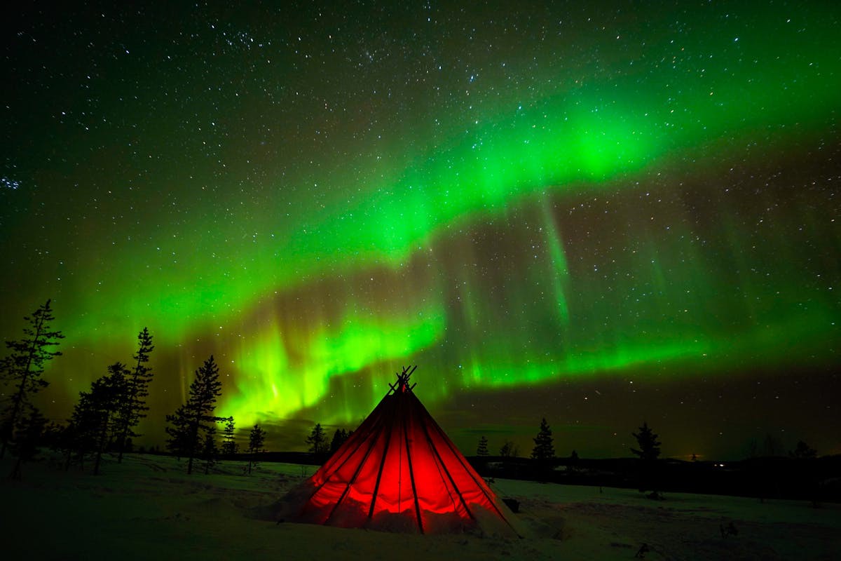 Nordlicht-Wildnistour mit professioneller Kamera