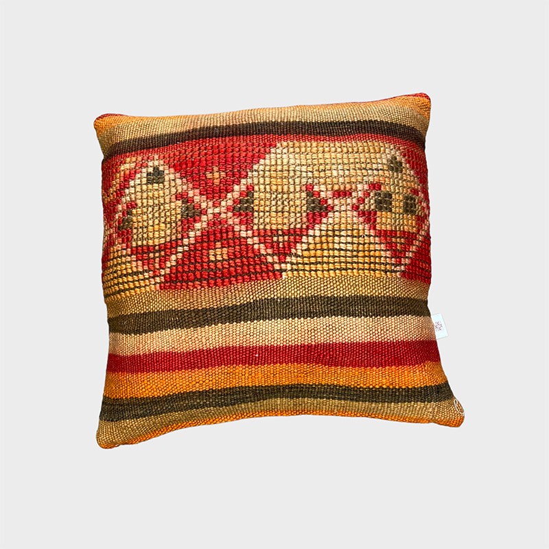 Kissenbezug aus Vintage-Teppich SAHARA DESERT 38x38 - Motiv 2