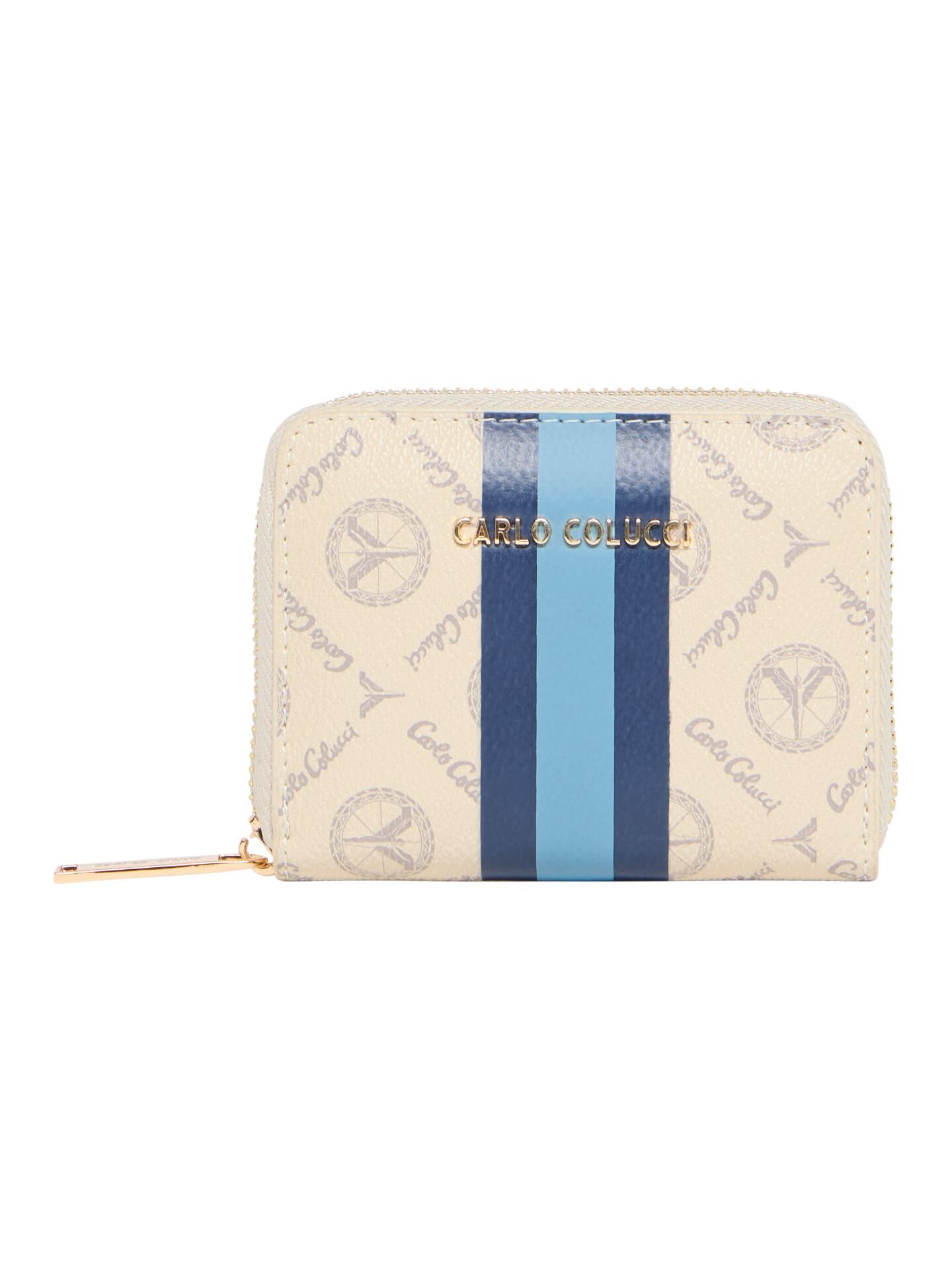 Kleine Geldbörse mit Kontraststreifen