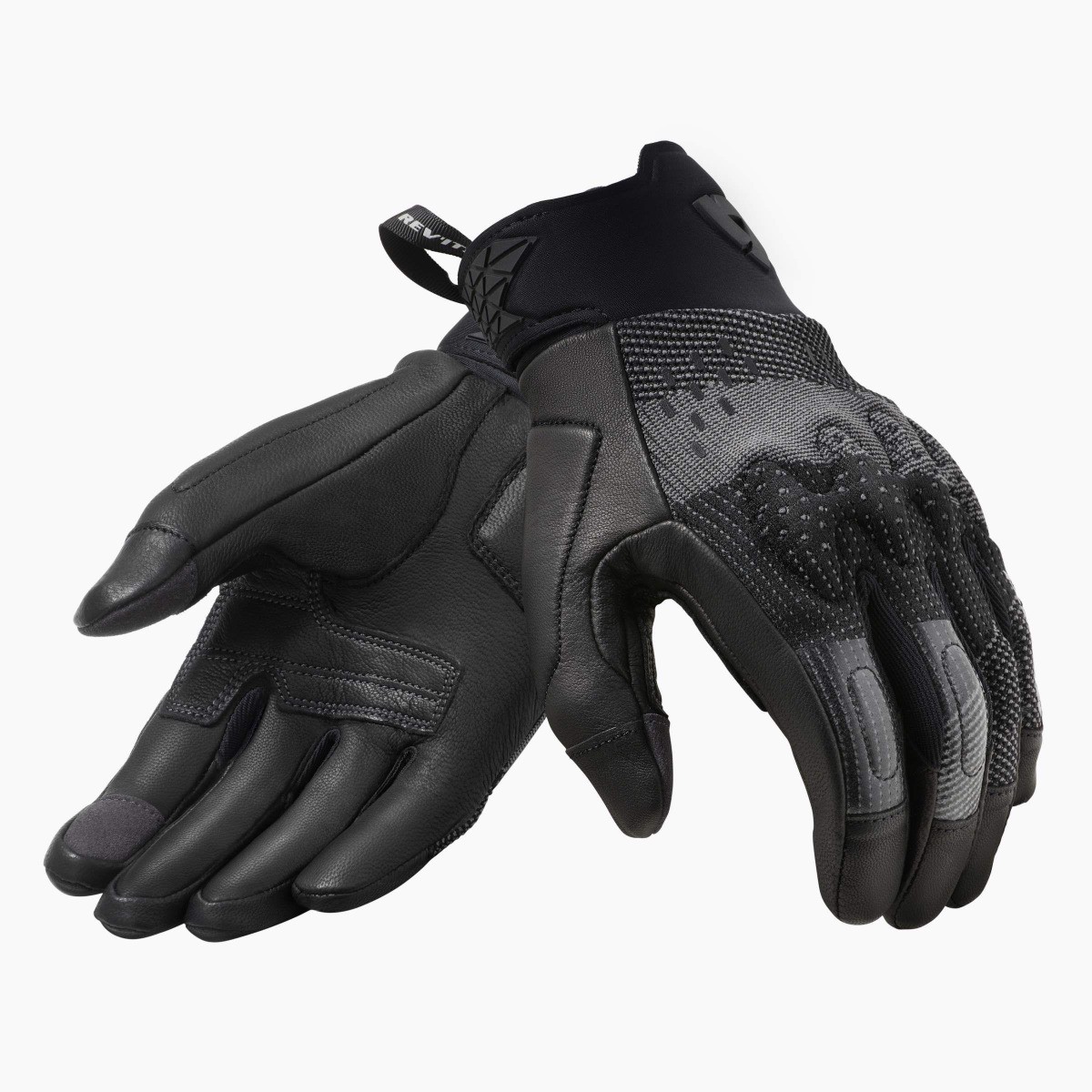 REV'IT! Kinetic Schwarz Anthrazit Handschuhe Größe S