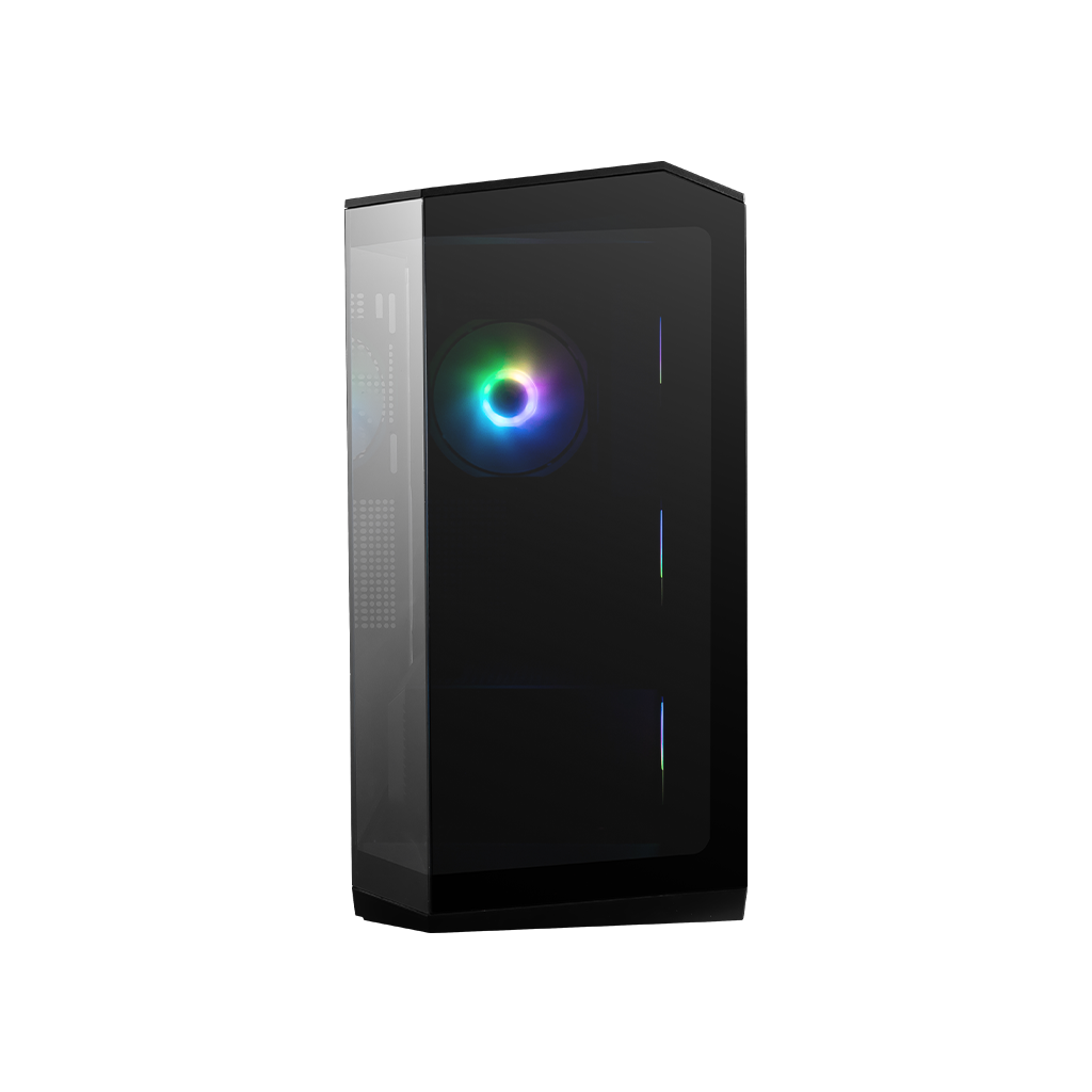 MSI MAG PANO M100R PZ Tempered Glass Micro-ATX Tower Gaming PC Case - Black