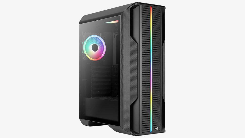 Aerocool PC Gehäuse Splinter Duo Midi-Tower Schwarz