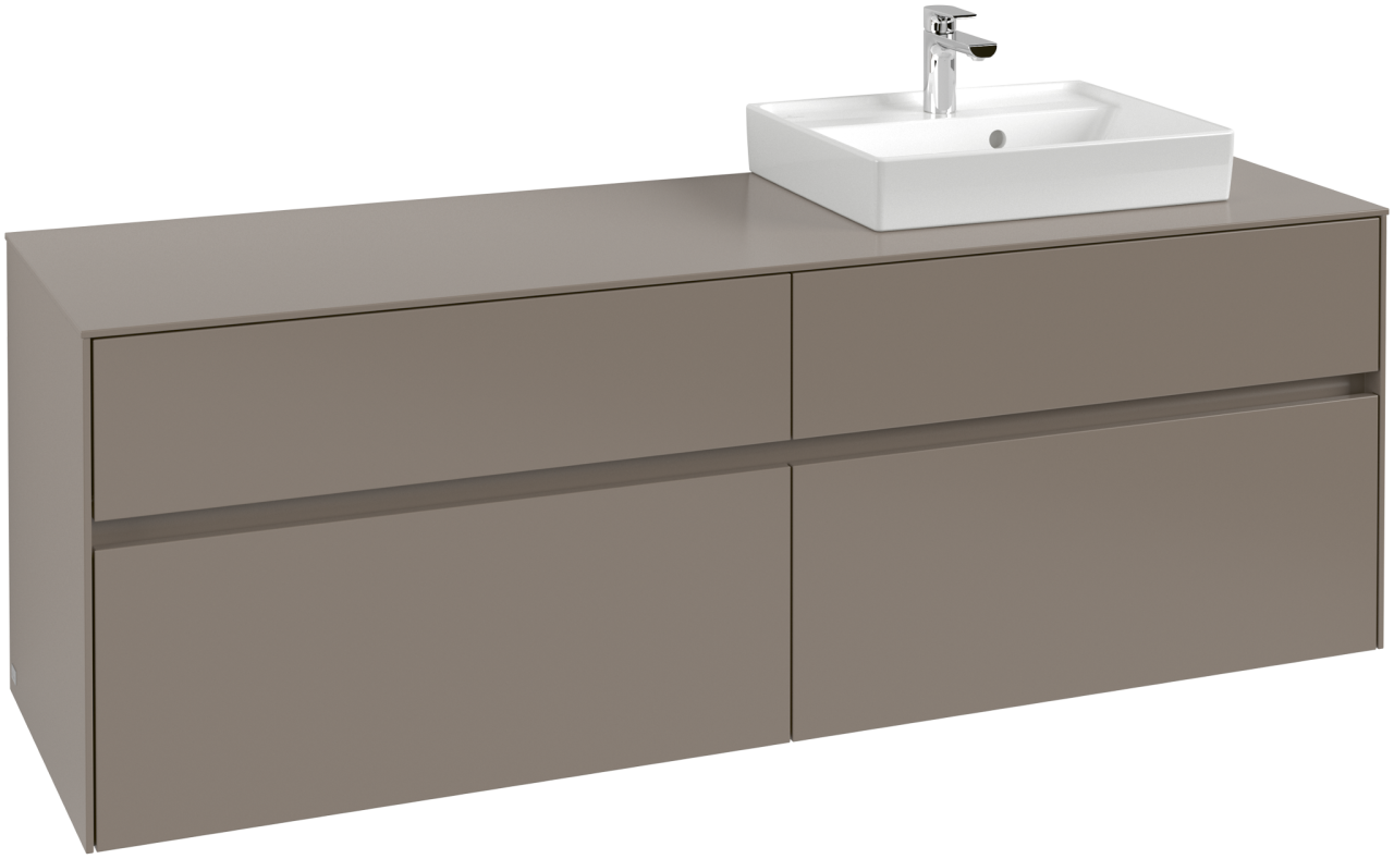 Villeroy & Boch Waschtischunterschrank Collaro C07900 1600x548x500mm 4 Ausz. Waschtisch re Soft Gree C07900AF