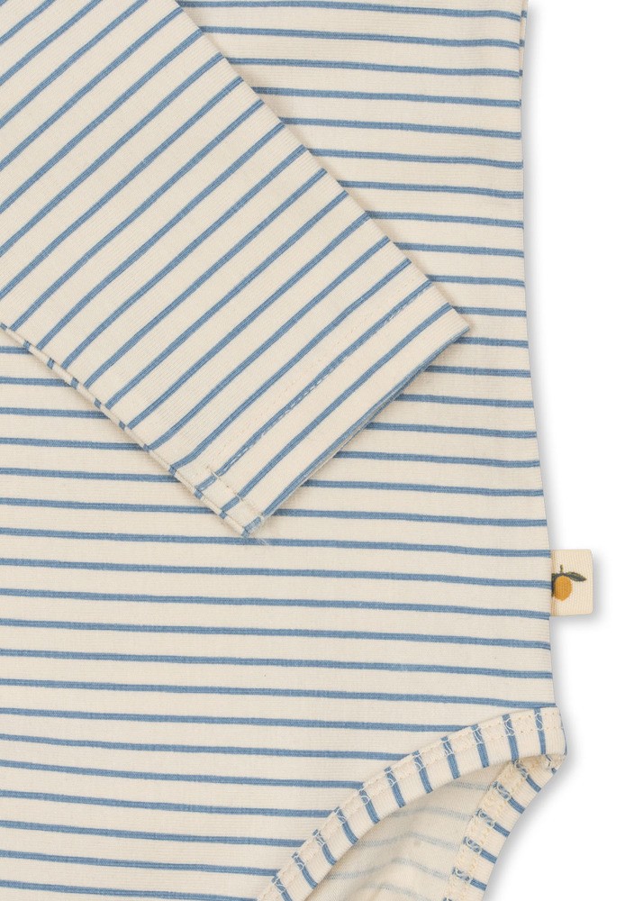 Konges Sløjd Basic Longsleeve Body - 12 Monate Stripe Bluie