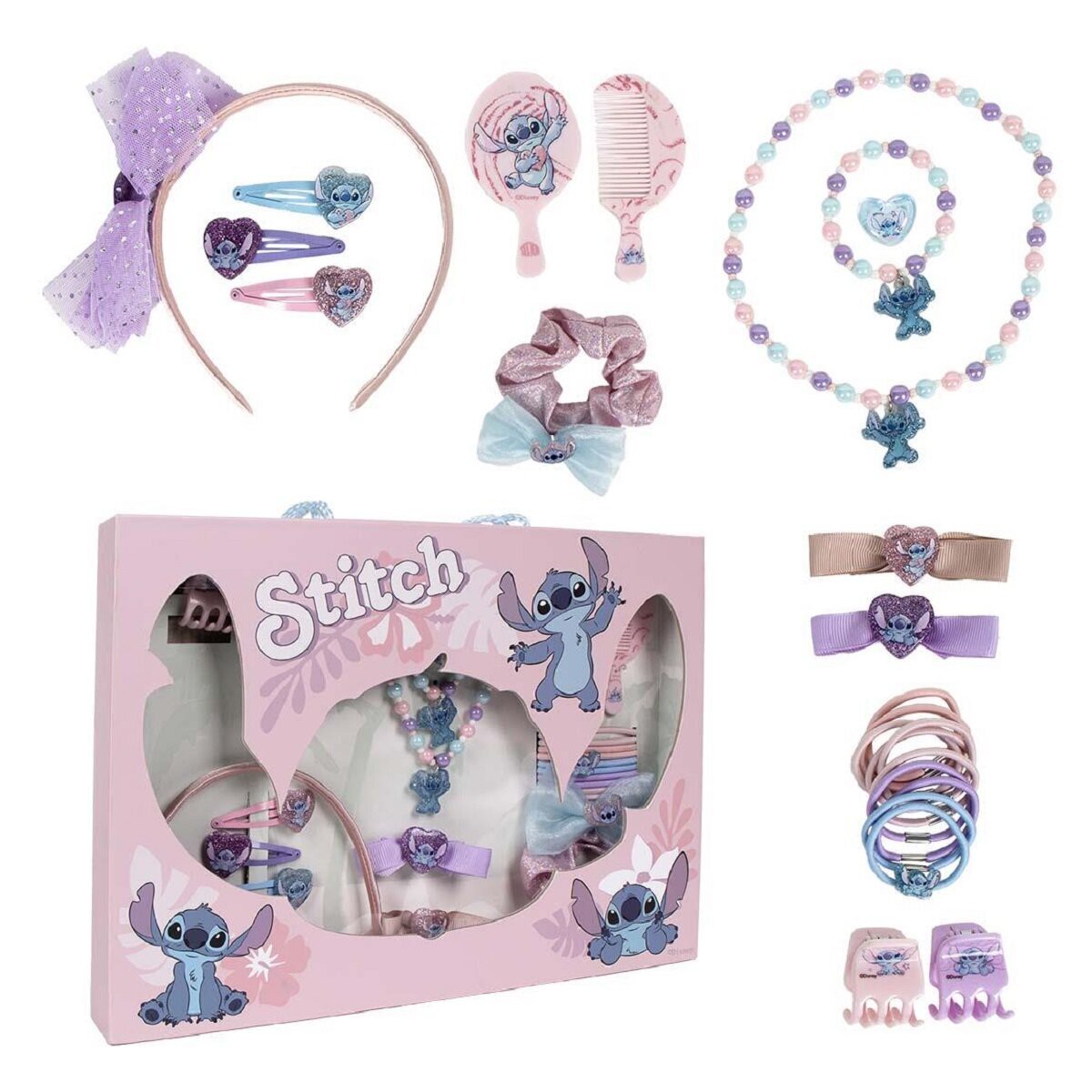 Lilo & Stitch Styling Set für Kinder Kamm, Haargummi und mehr