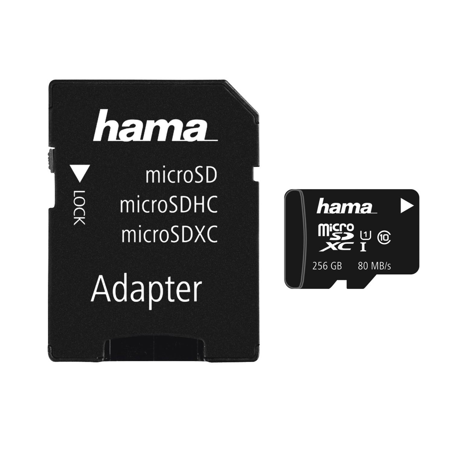 Hama microSDXC 256GB Class 10 UHS-I 80MB/s + Adapter/Mobile