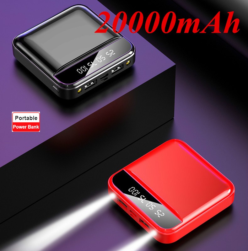 Wireless charging ~ Power Bank 20000mAh Portable Charging PowerBank USB PoverBank External Battery Charger