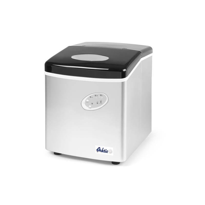 HENDI Eiswürfelbereiter 12 kg / 24 h, 100 Eiswürfel 30 x 37 x 38 cm Edelstahl 120 W Gastro, Eiswürfelmaschine