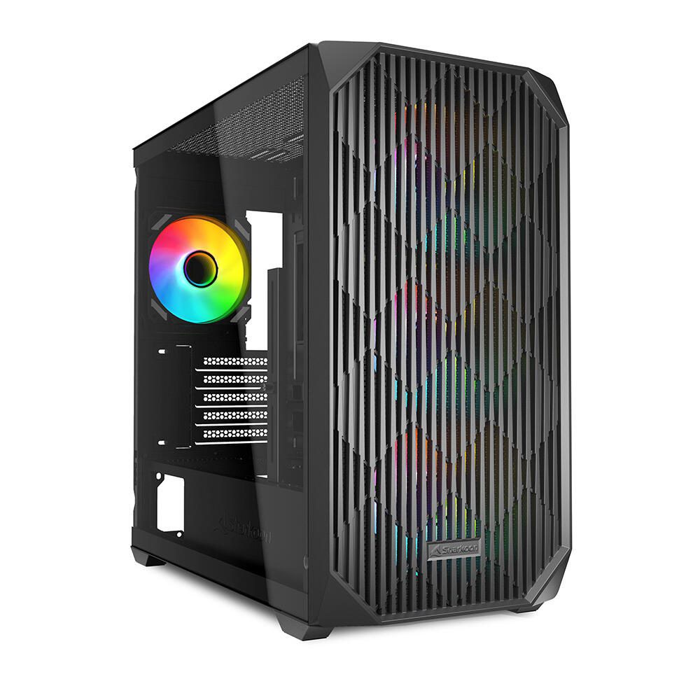 Sharkoon PC Gehäuse MK3 RGB Black Micro-ATX schwarz