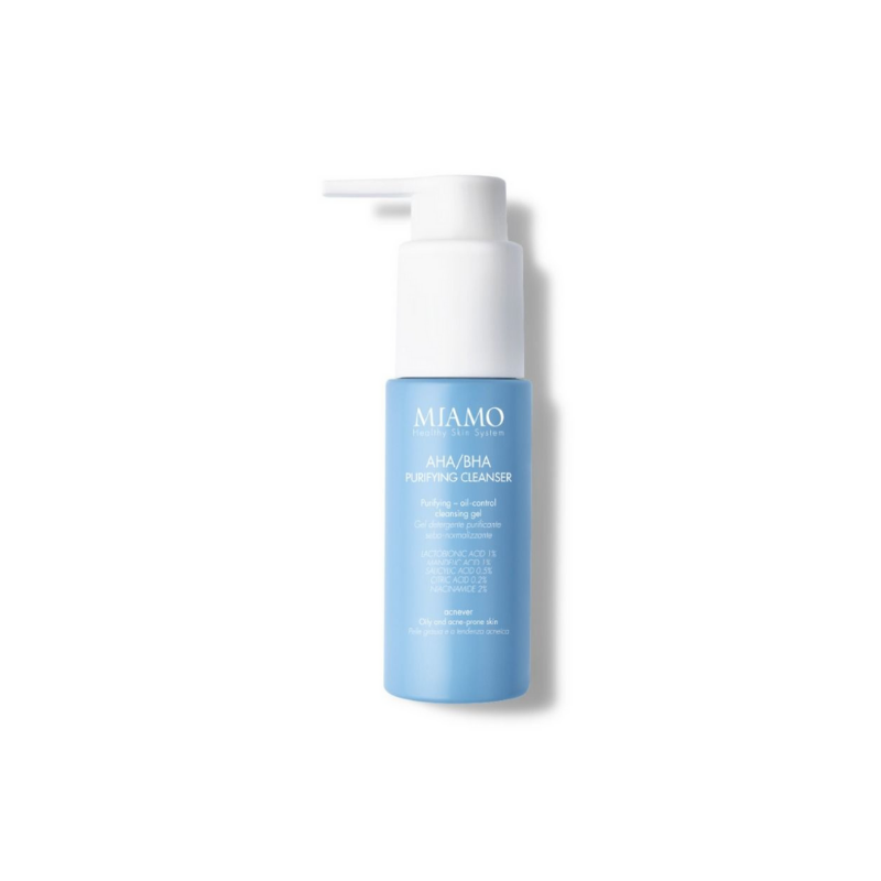 Miamo Acnever Aha/Bha Cleanser Detergente Formato Viaggio 50ml