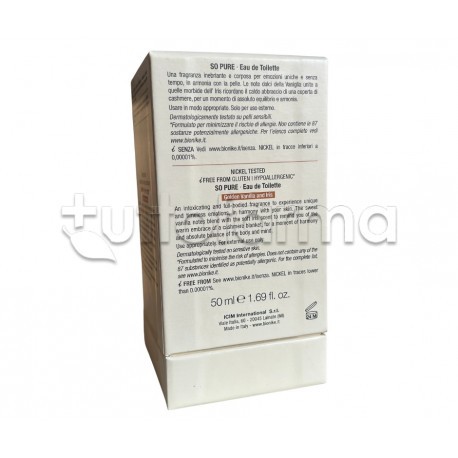 Bionike So Pure Eau de Toilette Profumo Incanto d'Armonia 50ml