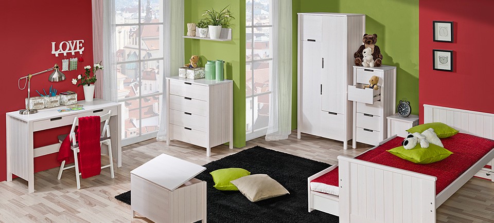Bett mit Bettkasten Doppelbett 2 x Betten Kinderbett Jugendbett Stauraumbett NEU