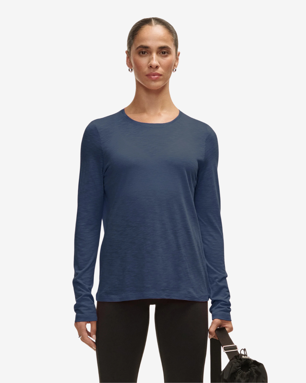 Casall Langarmshirt Soft Texture - Blue Shadow L