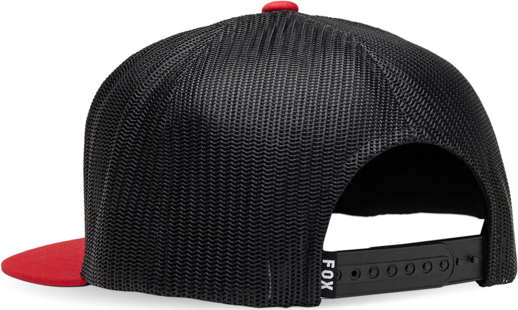 FOX Absolute Mesh Snapback Cap, black-red for Men