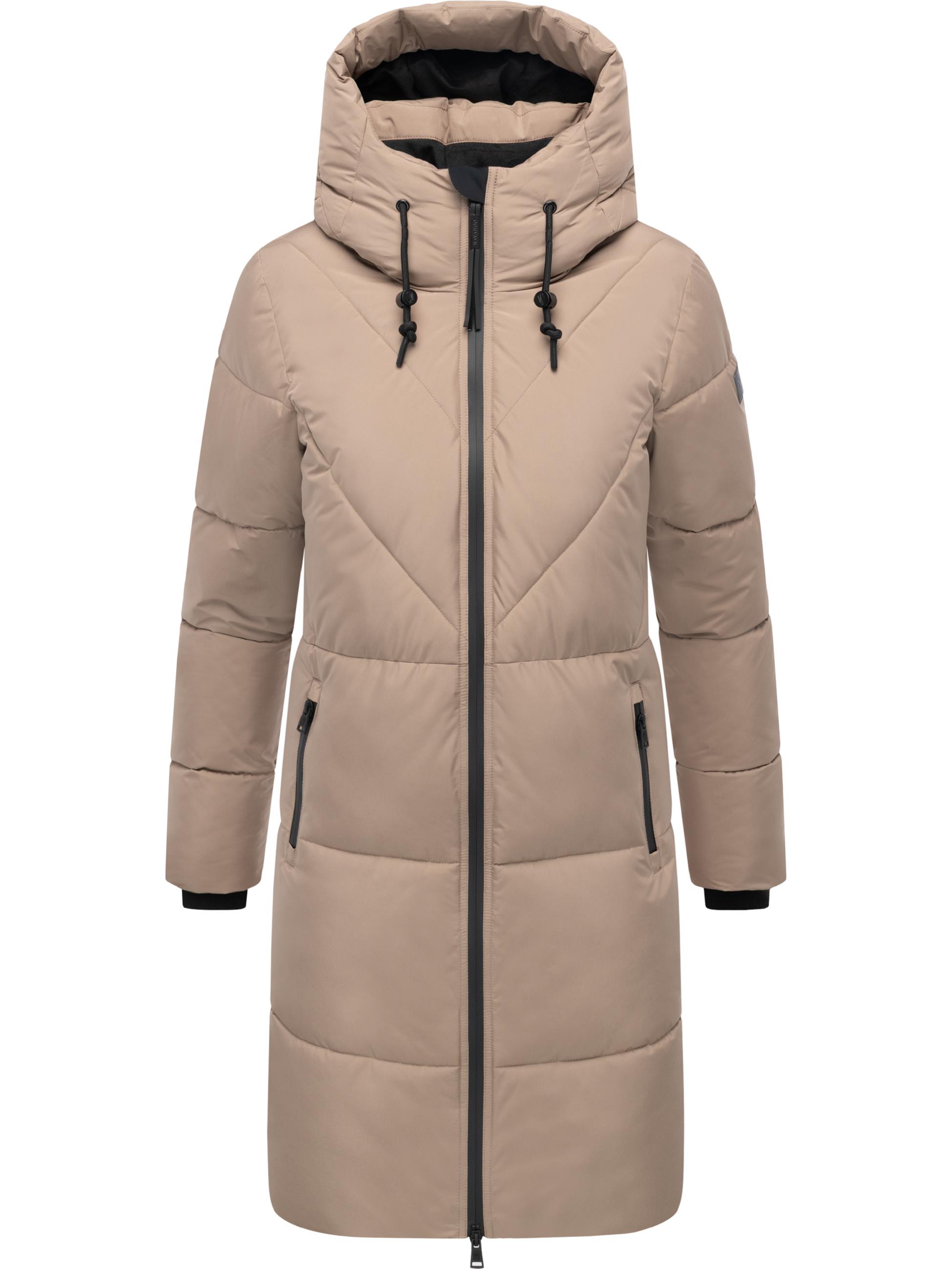 Warmer Steppmantel mit Fleece-gefüttertem Kragen 