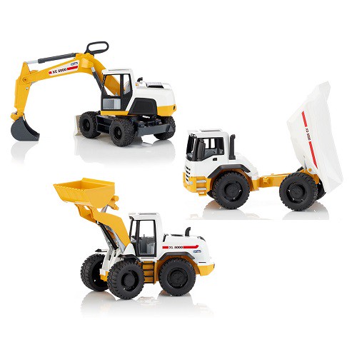 Bruder Super Sandkasten-Spielset mit Muldenkipper (03420), Schaufel (03412) und Bagger (03413) - Bruder 34AAN - Bruder 034AAN