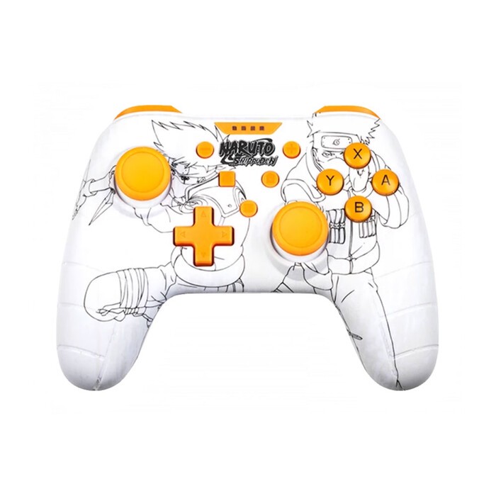 KONIX Kabelgebundener Controller Naruto Shippuden Kakashi für Nintendo Switch weiß/orange