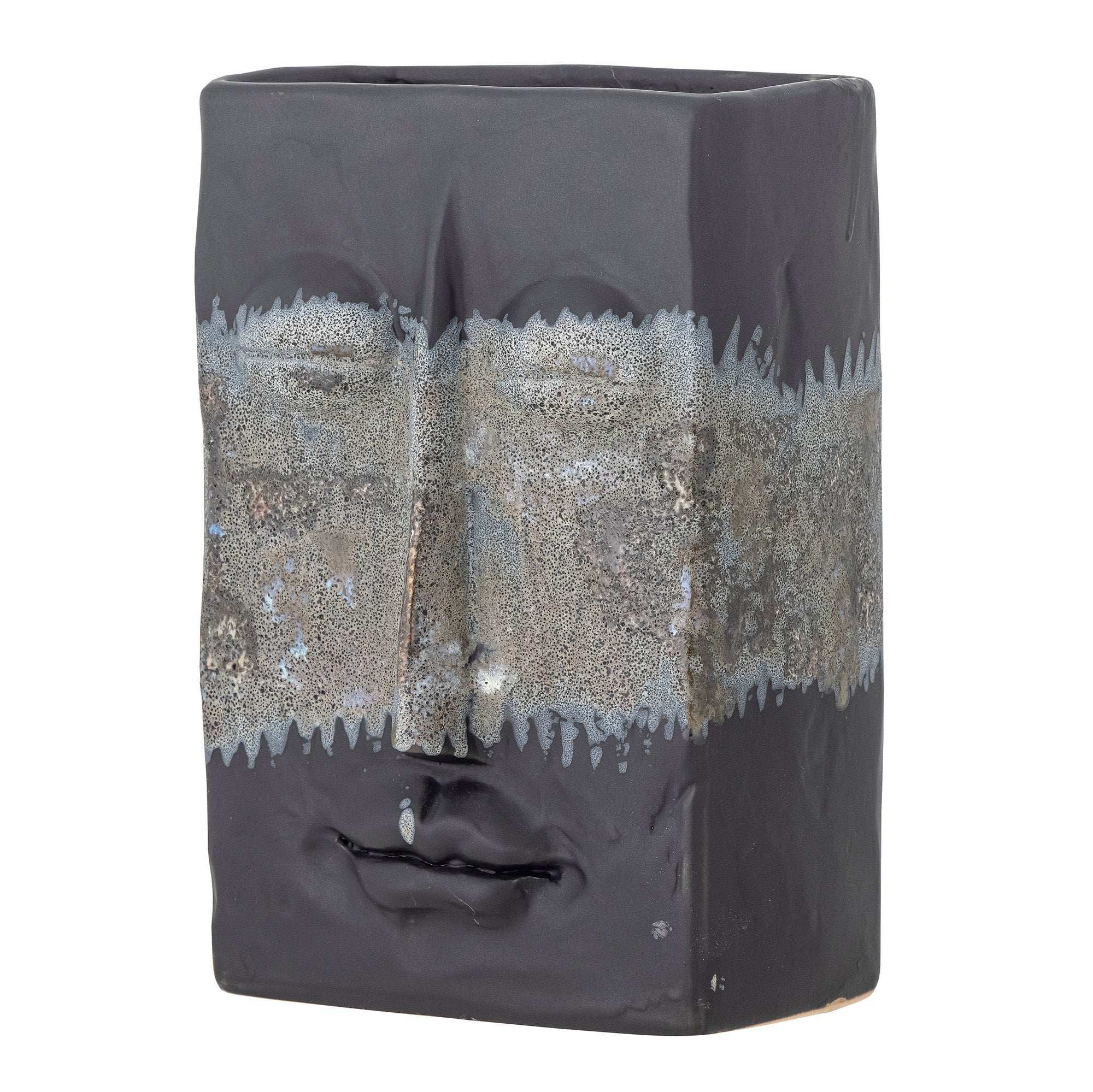 Bloomingville Vase Keramik schwarz Nasru