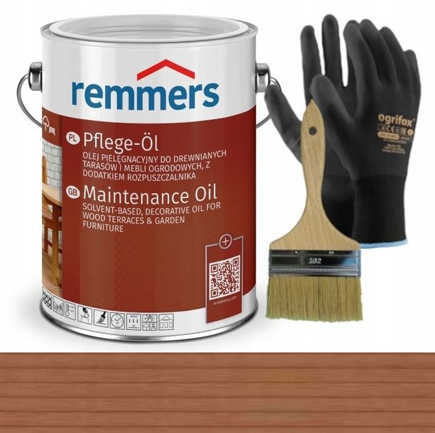 Remmers Pflege-Ol 2,5L Olej do drewna, tarasu, desek BANGKIRAI INTENSYWNY