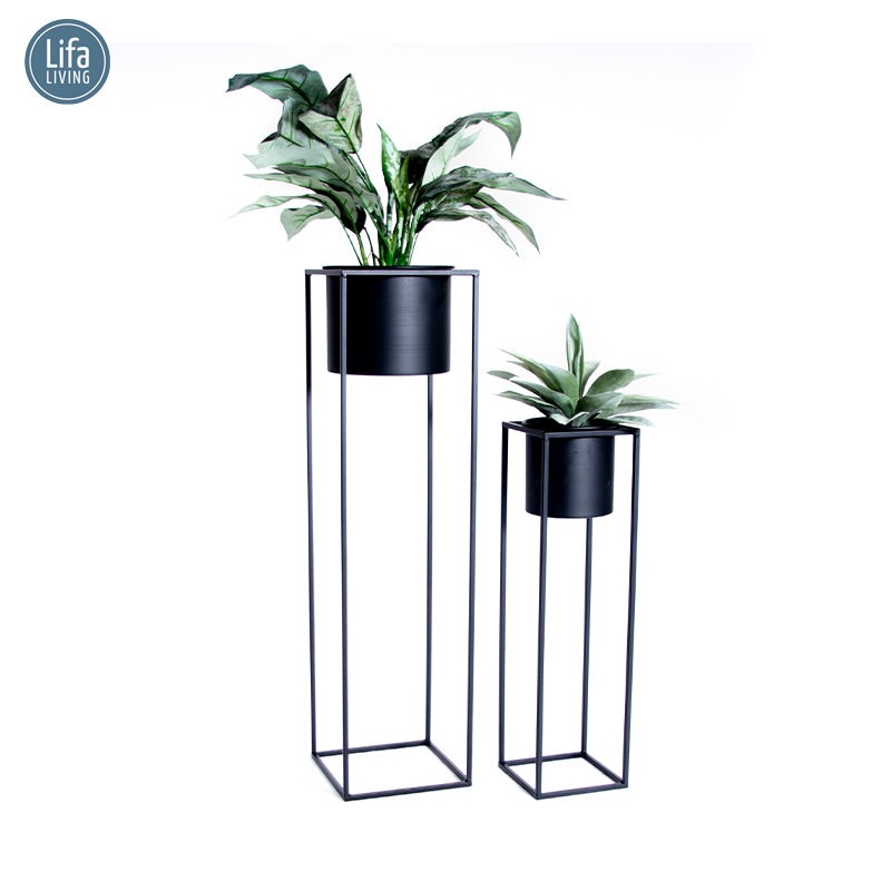 Pflanzgefäß Violett – Erhältlich in 2 Farben, Zwart