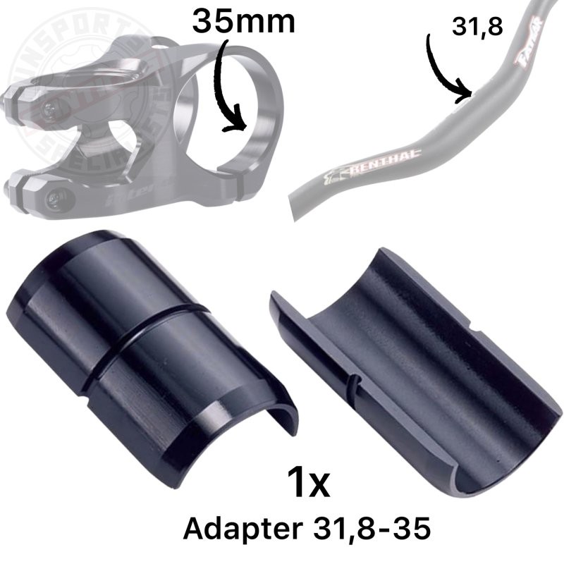 Reverse Fahrrad Fat Vorbau Lenker Adapter Shim Ø35mm-31,8mm