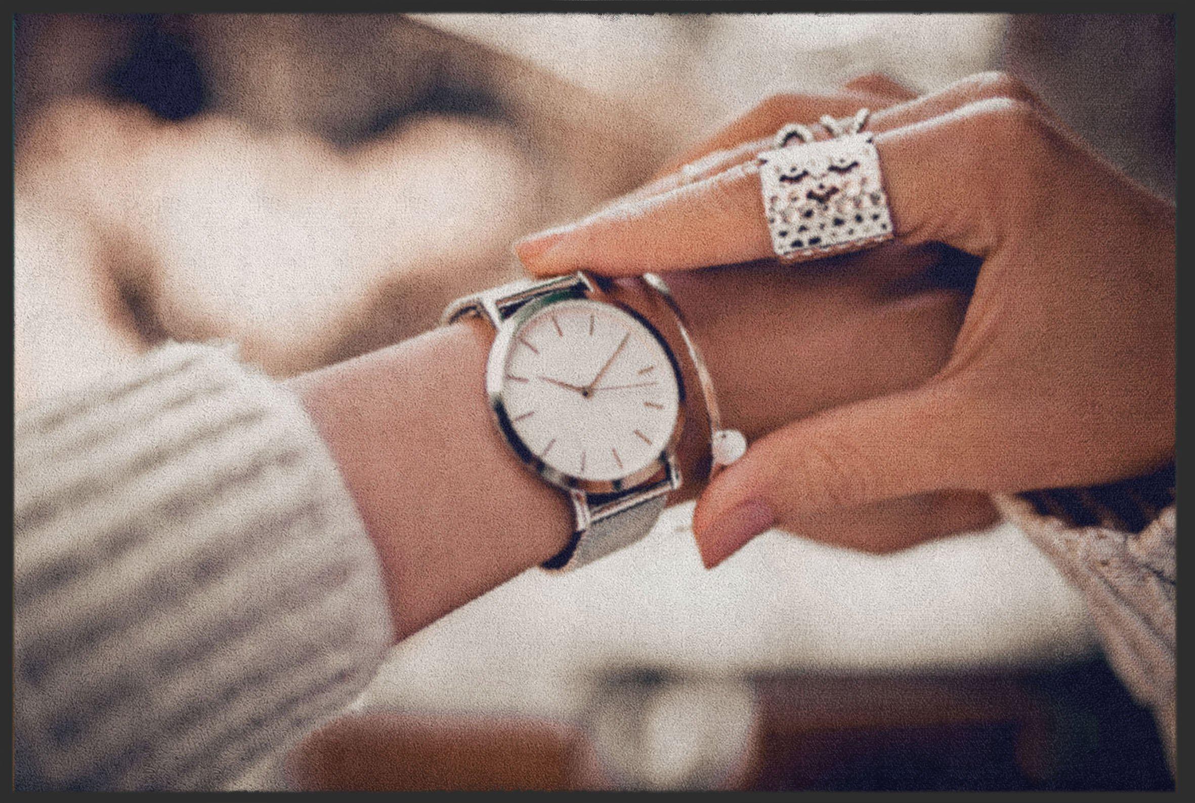 Sauberlaufmatte Uhr 6308