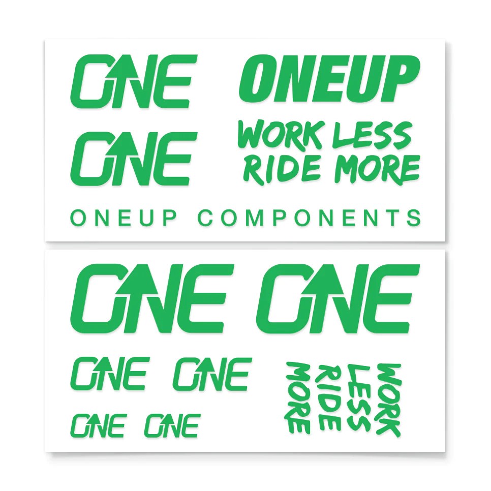 OneUp Components Decal Kit Lenker - grün