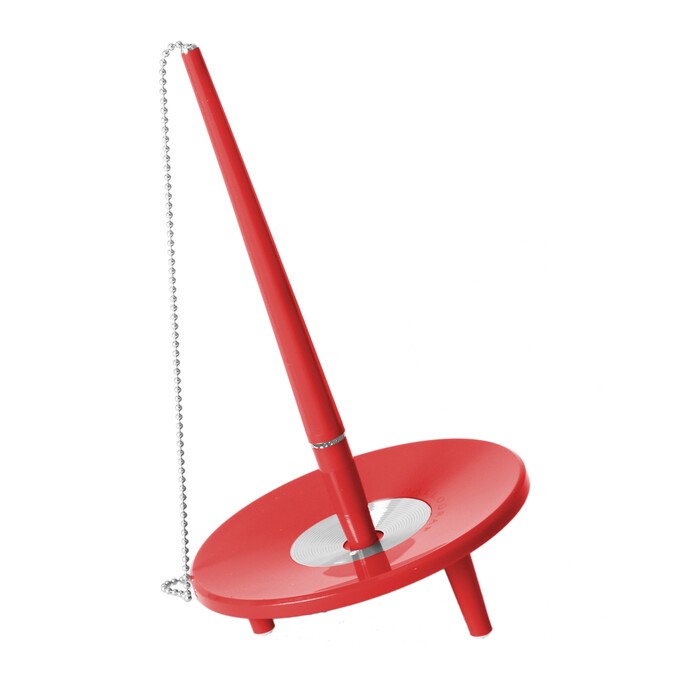 BALLOGRAF Kugelschreiber Epoca mit Pultständer und Kette rot
