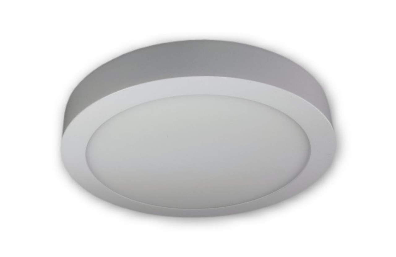 18 W - LED Aufbauleuchte 230 V rund - weiss