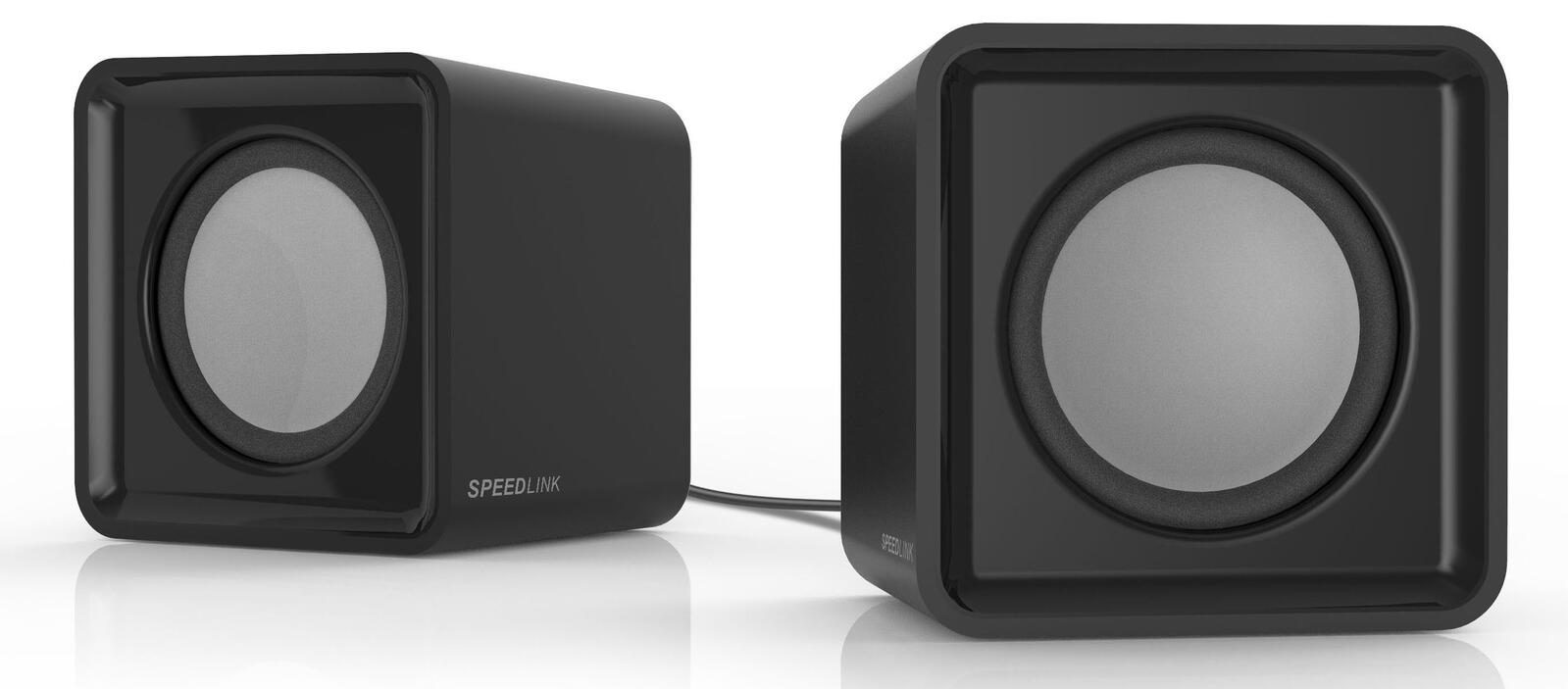 Speedlink TWOXO Stereo Lautsprecher, schwarz