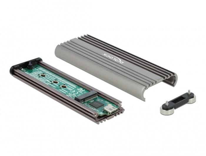 DeLOCK Externes Gehäuse für M.2 NVMe PCIe SSD mit SuperSpeed USB