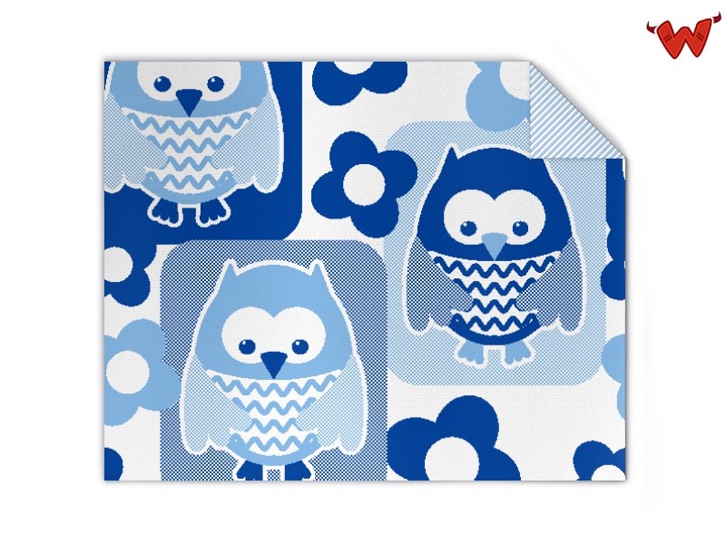 Babydecke mit Eulen