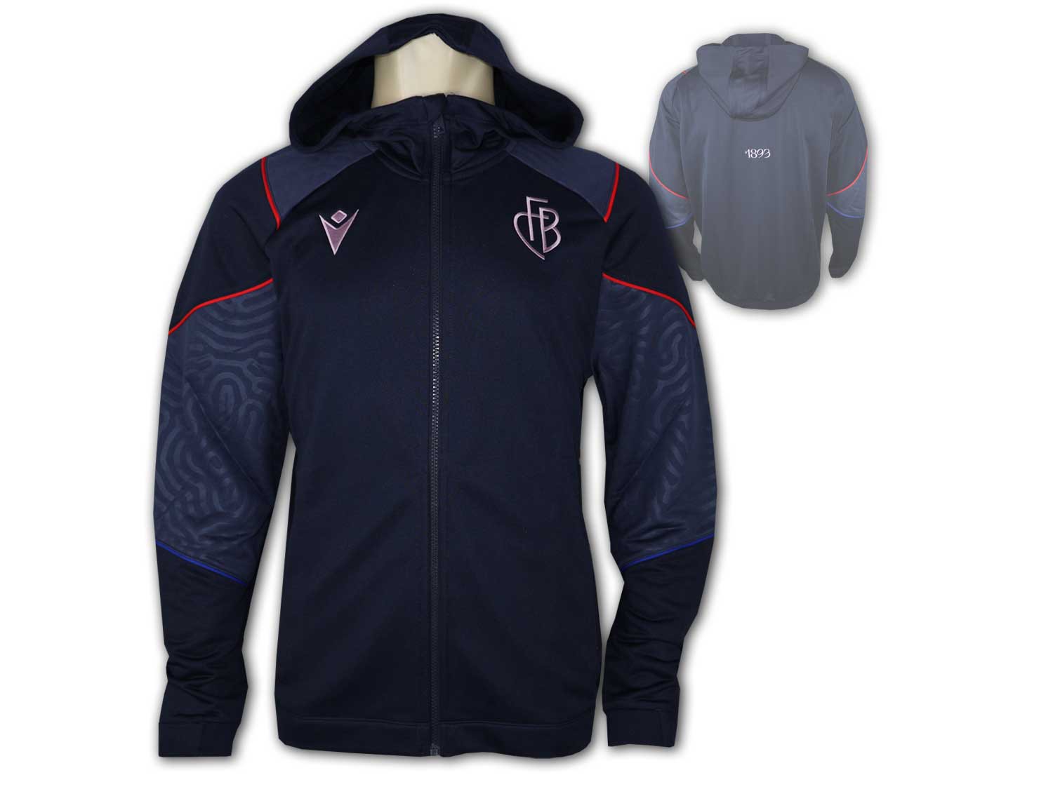 Macron FC Basel Sportjacke Travel 23 24