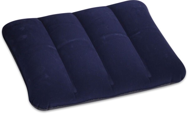 Avenli Aufblasbares Reise Kopfkissen / Sitzkissen mit beflockter Oberfläche 48x34x12 cm