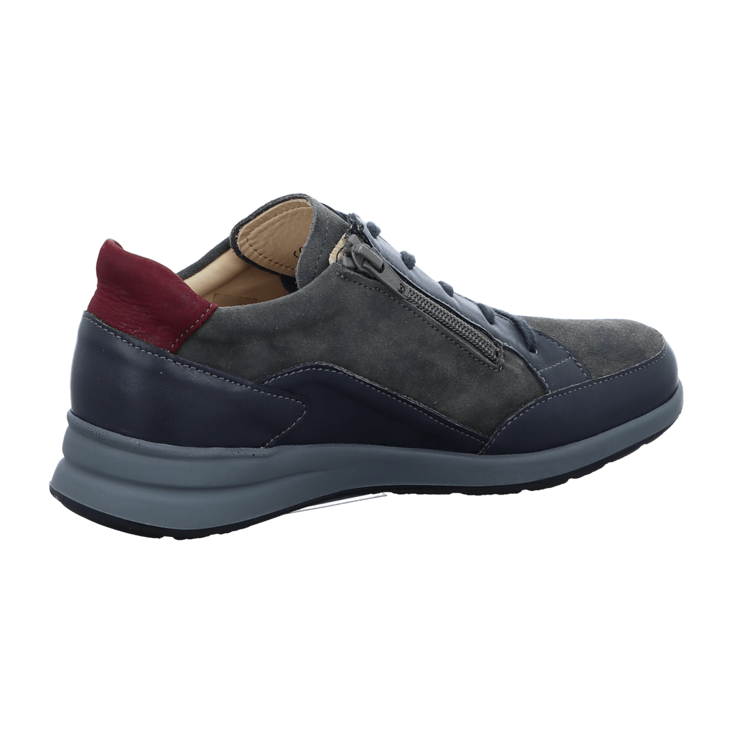 FinnComfort Lisboa Anthrazit (grau) - Schnürschuh mit loser Einlage - Marken, Grau,   leder (ancona) für Damen, grau, Gr. 41 EU / 7,5 UK