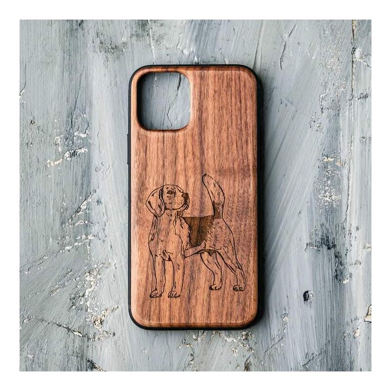 Holzwelt Cases Handyhülle Beagle iPhone X/XS