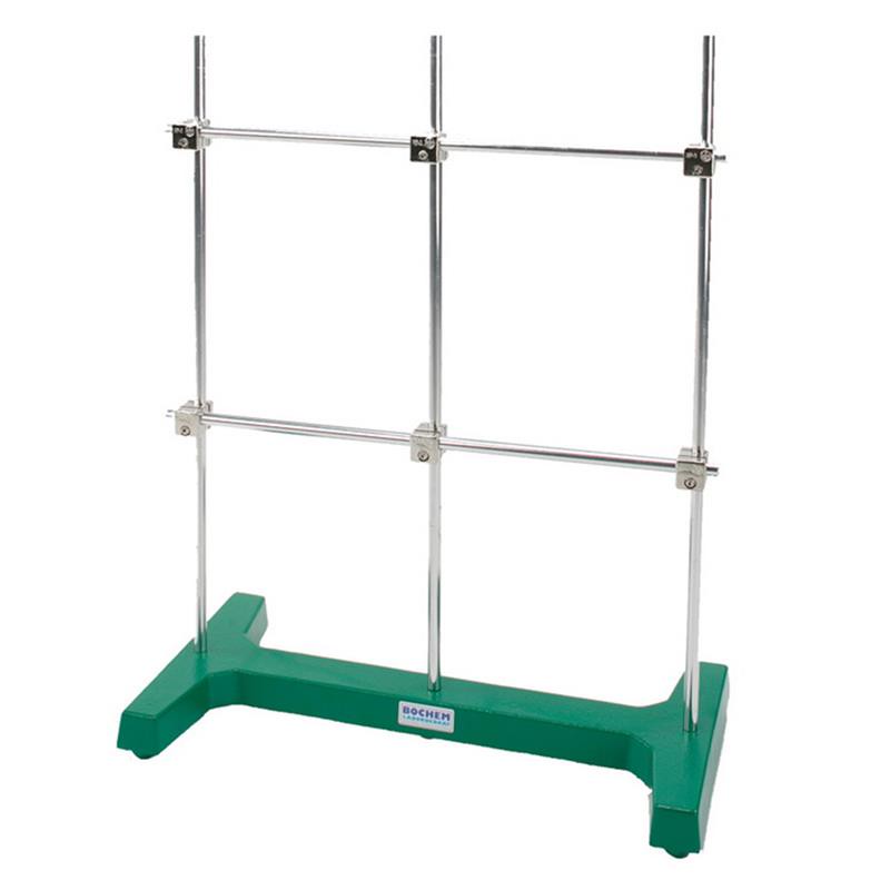 Labor H-Stativ Aluminium 50 x 25 x 80 cm Metall Stäbe Durchmesser 12 mm, Laborstativ